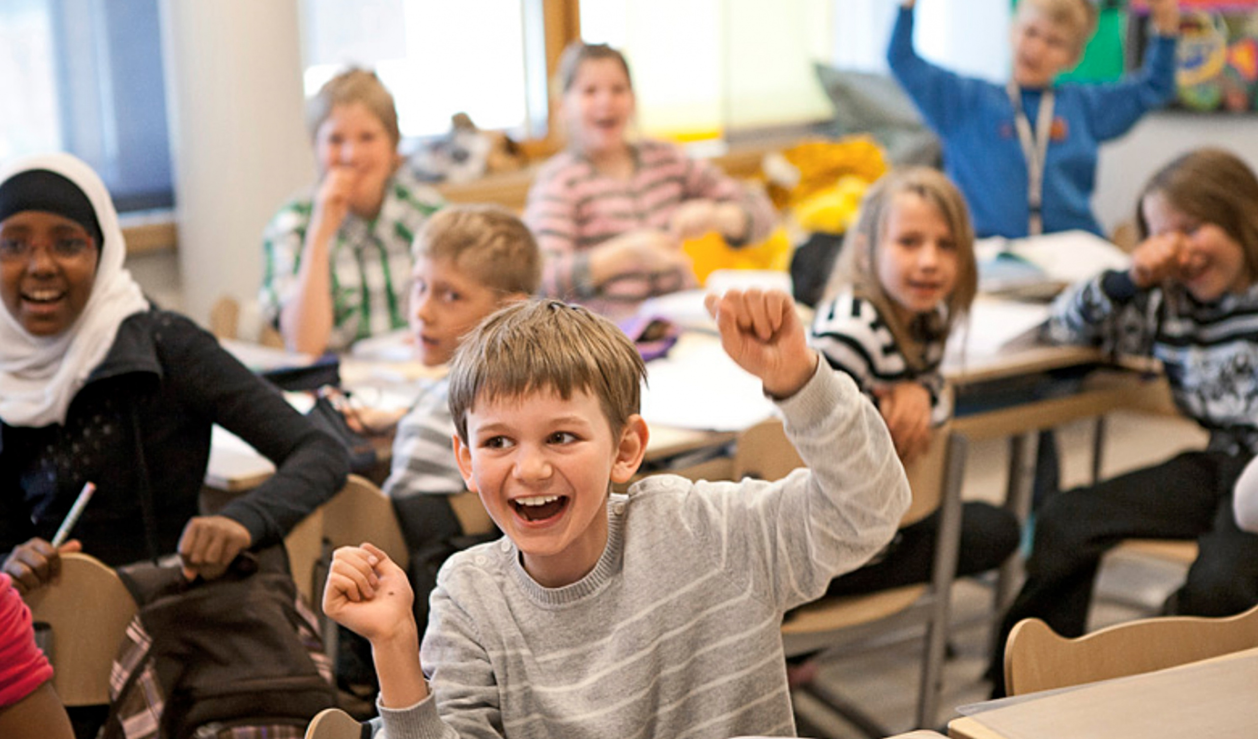 Дети в скандинавской школе